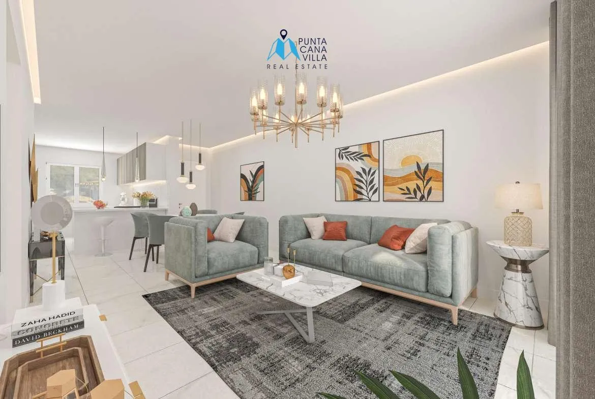 Palms Oasis, Living , condos for sale Punta Cana