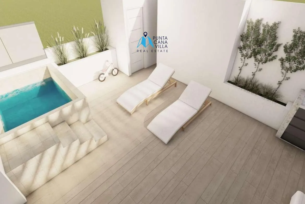 Adorable Two Bedroom Condo For Sale In Bavaro, Punta Cana With BBQ Area, Colinas de Punta Cana ()