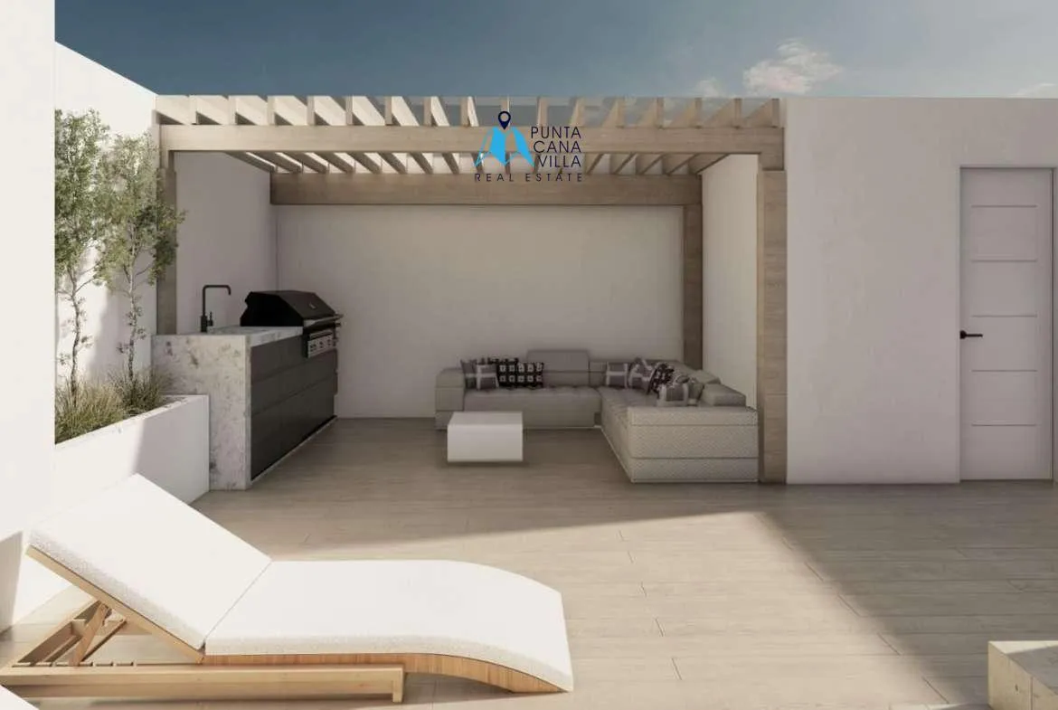 Adorable Two Bedroom Condo For Sale In Bavaro, Punta Cana With BBQ Area, Colinas de Punta Cana ()