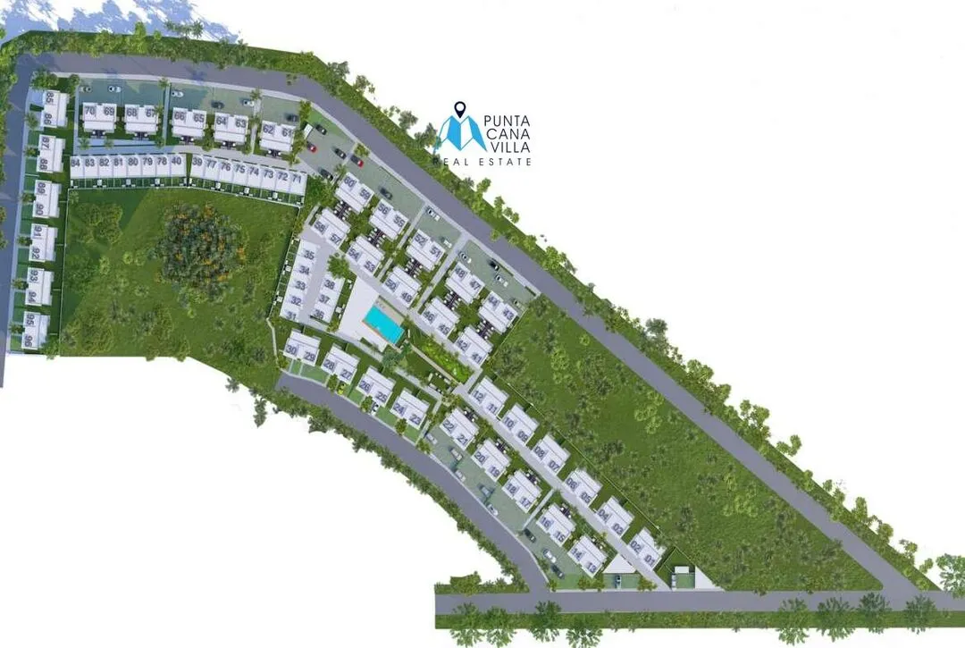 Bavaro, Two Bedroom Duplex Villa For Sale In Bavaro, Punta Cana, Allegra Park Punta Cana ()