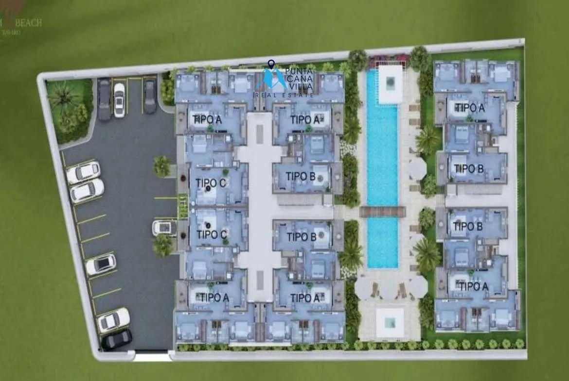 El Cortesito, Two Bedroom Condo For Sale In Bavaro, Punta Cana, Palm Beach Bavaro ()