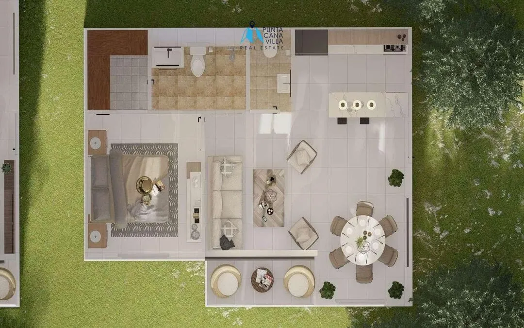Elegant One Bedroom Condo For Sale In Bavaro, Punta Cana With Pets Park, Colinas de Punta Cana ()