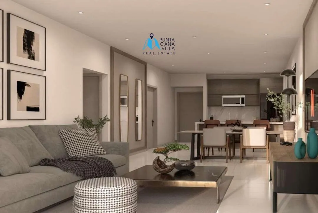 Idyllic Two Bedroom Condo For Sale In Cuidad Las Canas, Cap Cana With Beach Type Pool ()