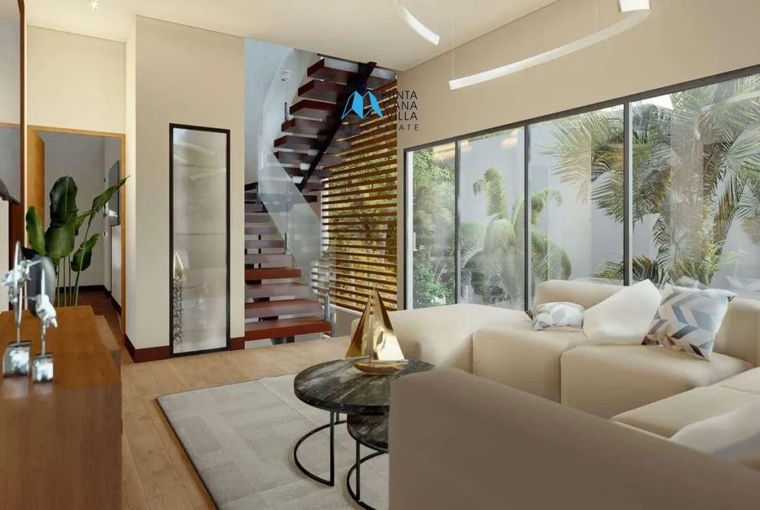 Spacious Three Bedroom Villa For Sale In Ciudad Las Canas, Cap Cana With Large Covered Terrace