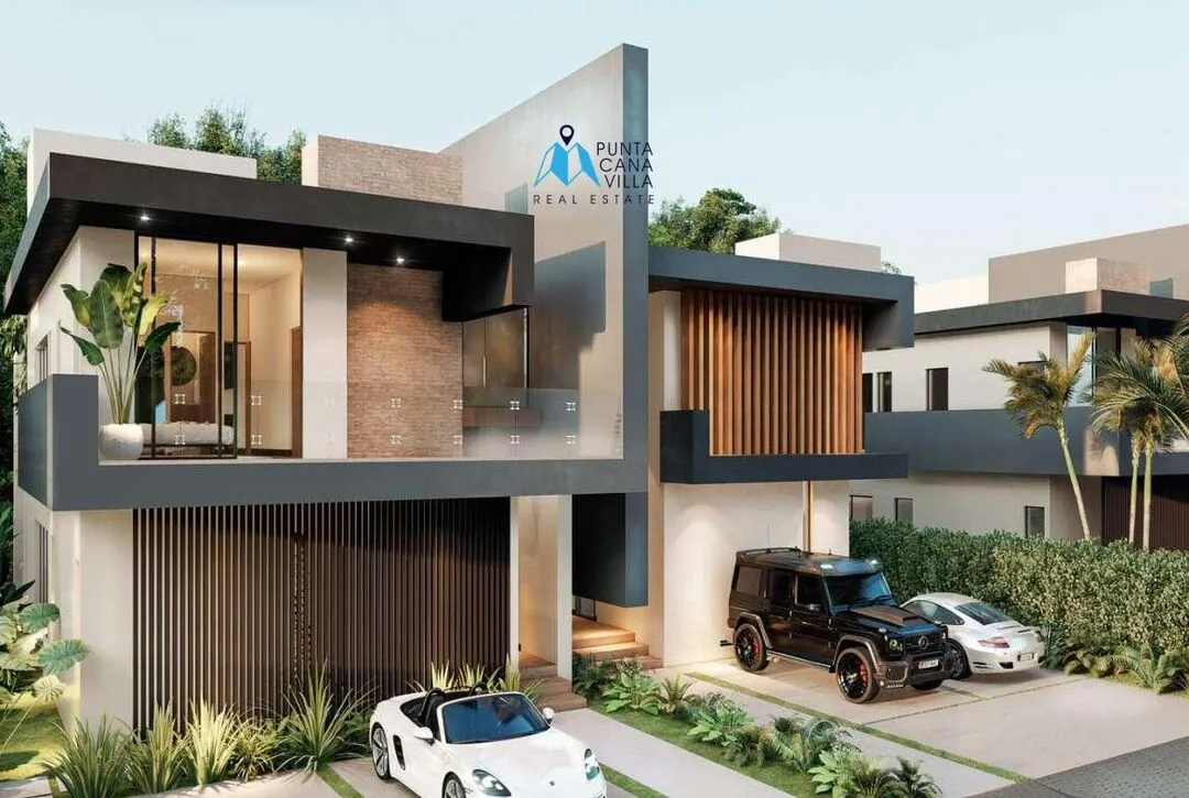 Spacious Three Bedroom Villa For Sale In Ciudad Las Canas, Cap Cana With Large Covered Terrace ()
