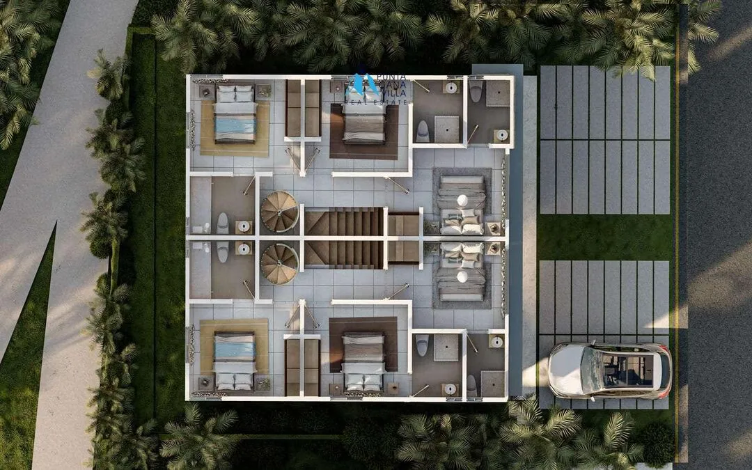 Bavaro, Three Bedroom Townhouse For Sale In Punta Cana, Lake Life Punta Cana ()