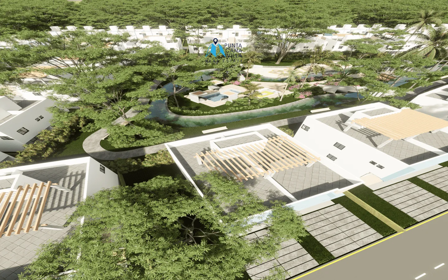 Bavaro, Three Bedroom Townhouse For Sale In Punta Cana, Lake Life Punta Cana ()