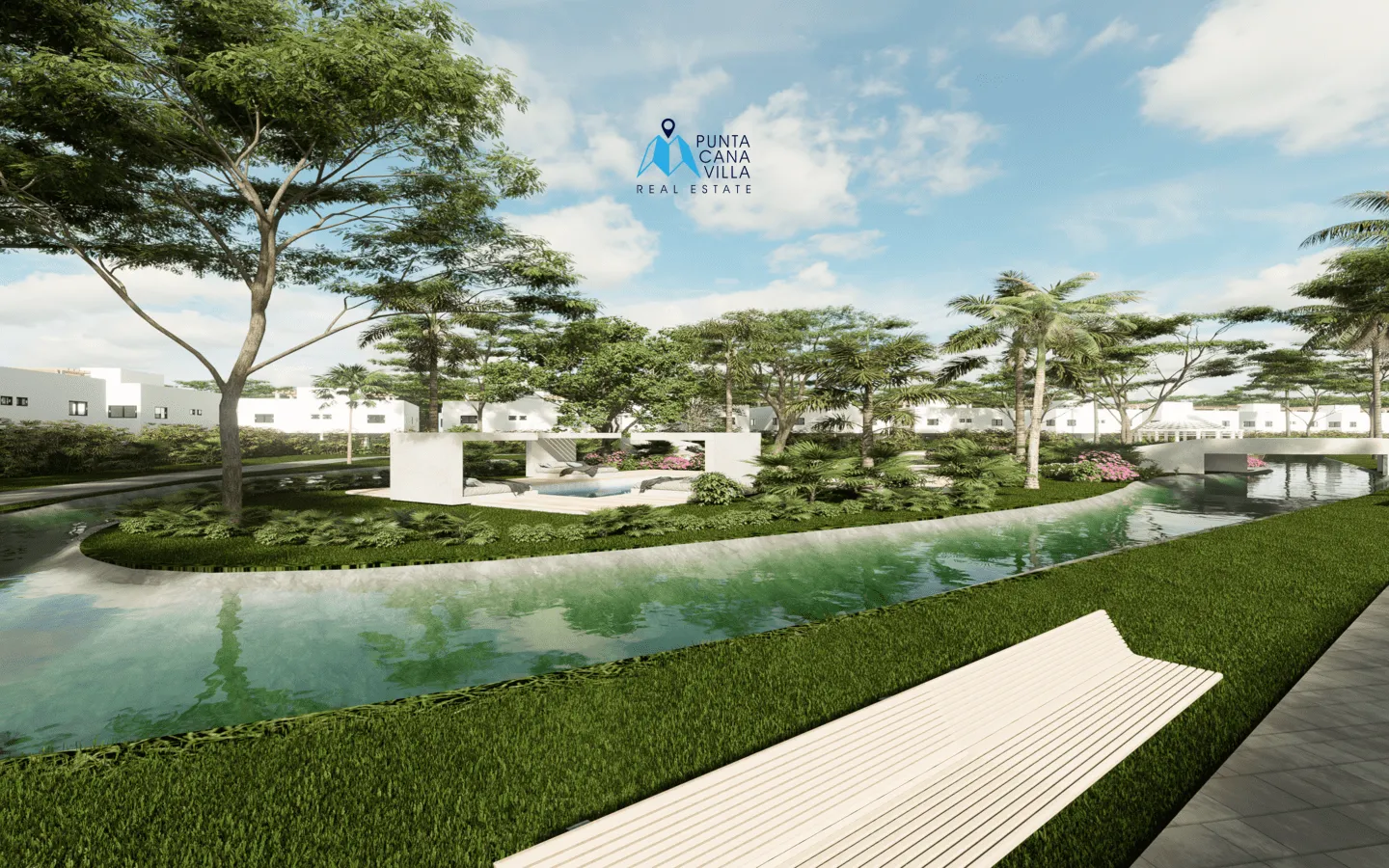 Bavaro, Three Bedroom Townhouse For Sale In Punta Cana, Lake Life Punta Cana ()