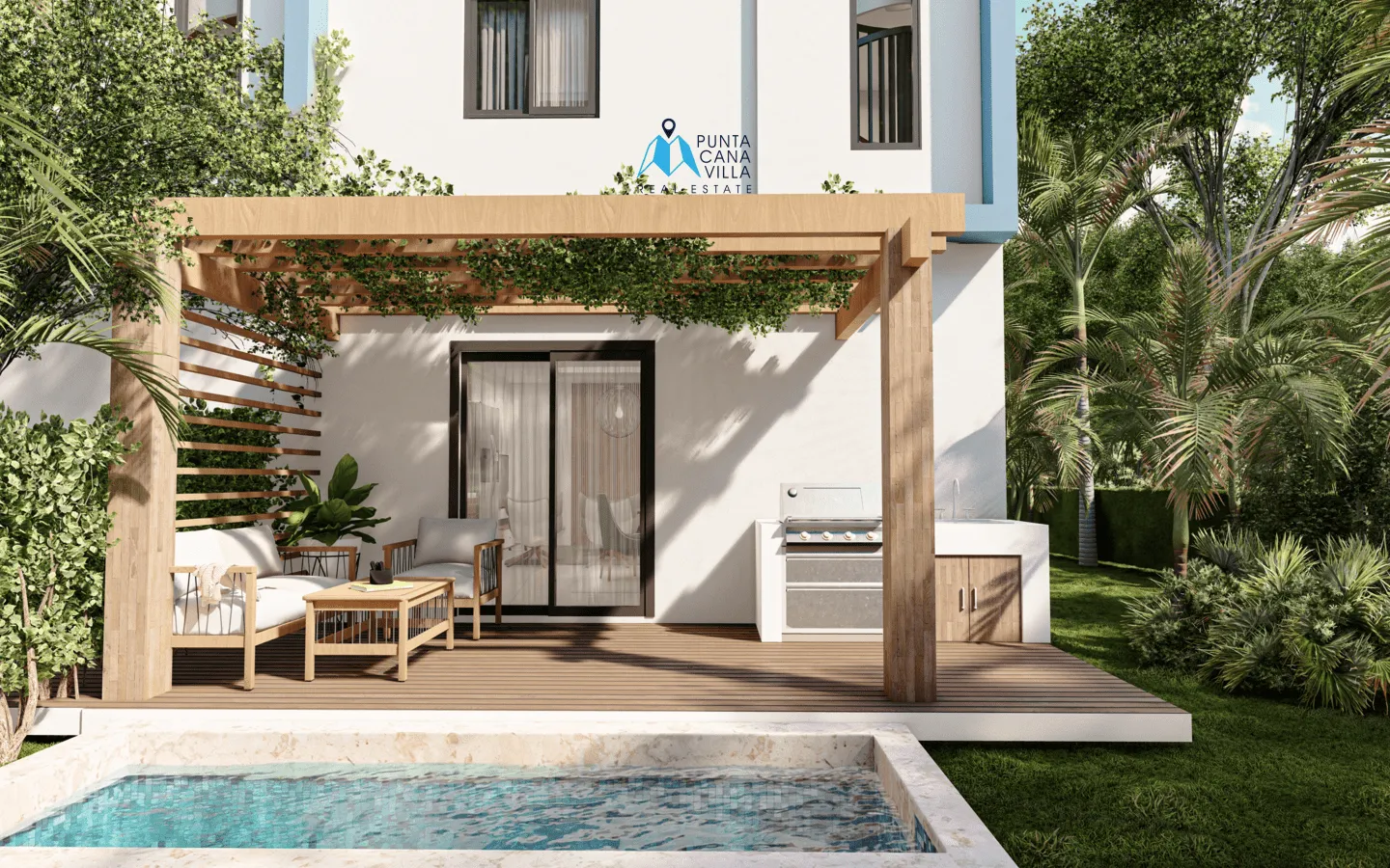 Bavaro, Two Bedroom Townhouse For Sale In Punta Cana, Lake Life Punta Cana ()