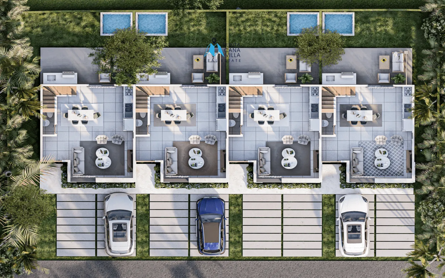 Bavaro, Two Bedroom Townhouse For Sale In Punta Cana, Lake Life Punta Cana ()