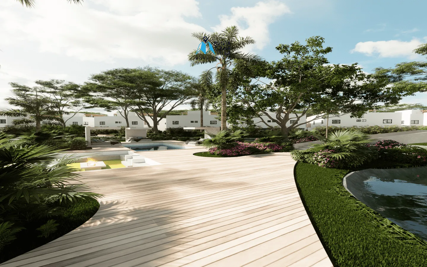 Bavaro, Two Bedroom Townhouse For Sale In Punta Cana, Lake Life Punta Cana ()