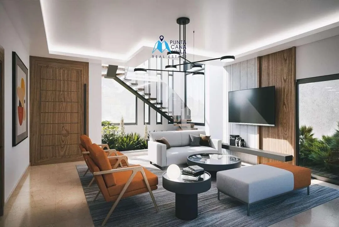 Downtown Punta Cana, Three Bedroom Duplex Villas For Sale In Punta Cana, The Garden ()