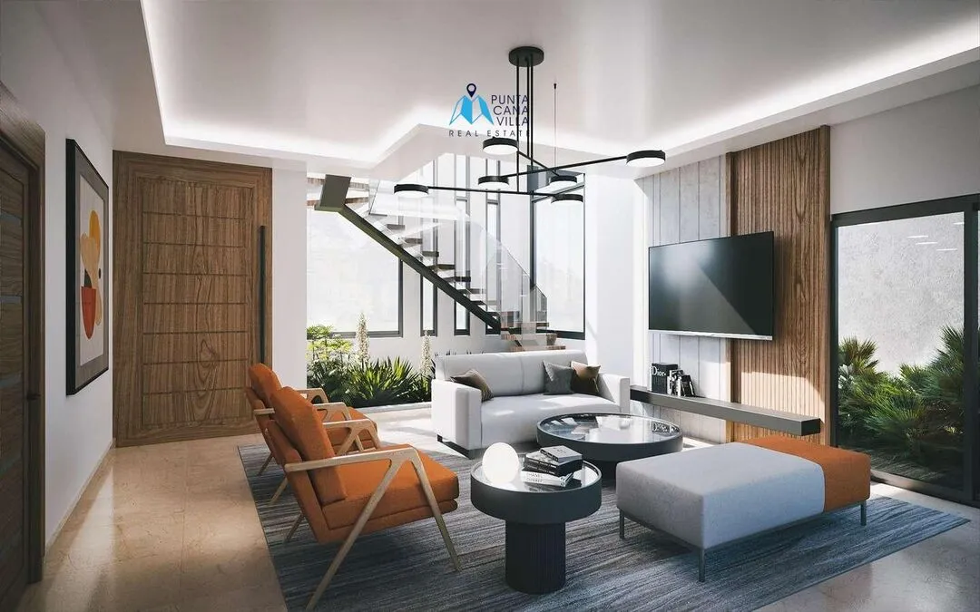Downtown Punta Cana, Three Bedroom Duplex Villas For Sale In Punta Cana, The Garden ()