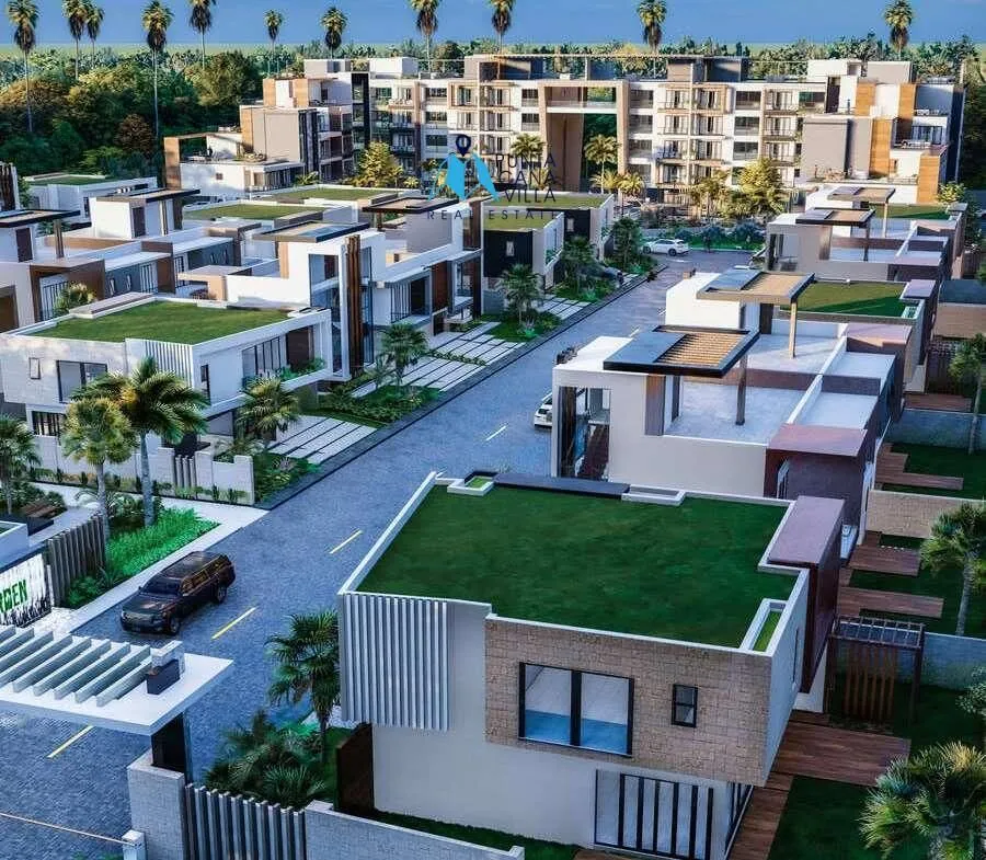 Downtown Punta Cana, Three Bedroom Duplex Villas For Sale In Punta Cana, The Garden ()