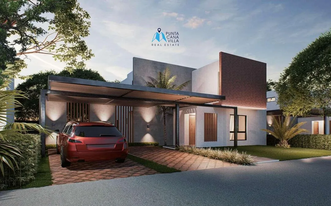 For sale in Bavaro, three-bedroom sunset villa in Punta Cana