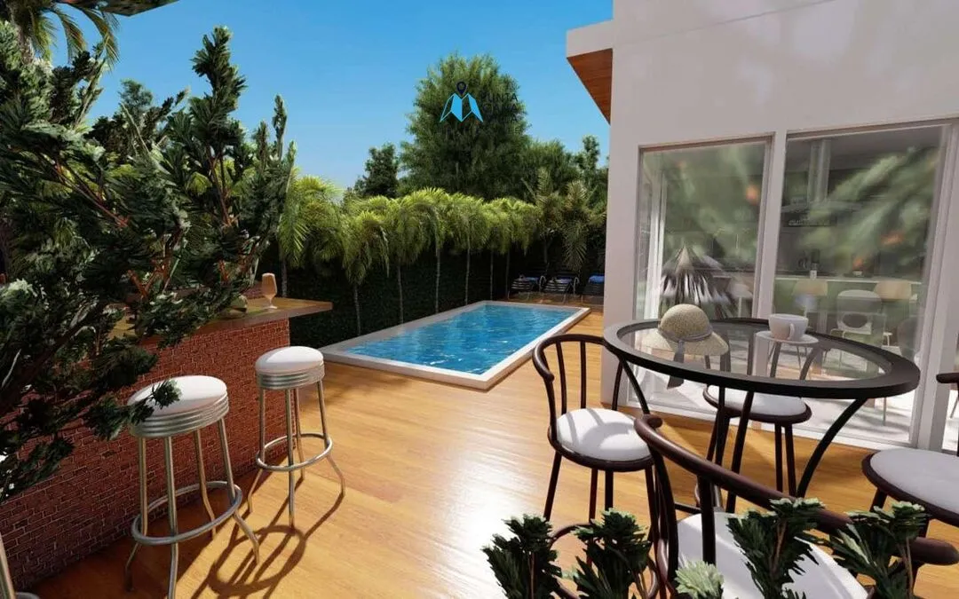 For sale in Bavaro, three bedroom villa in Punta Cana, Paradise Village ()