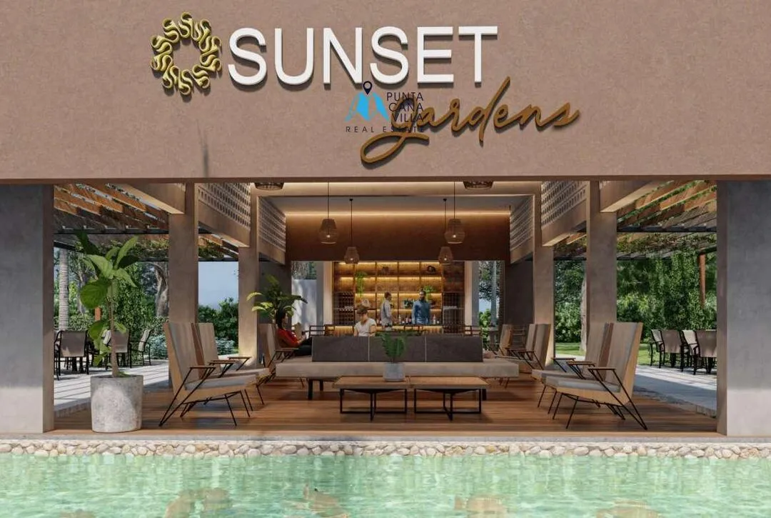 For sale in Bavaro, three bedroom villa palmera in Punta Cana, Sunset Gardens ()