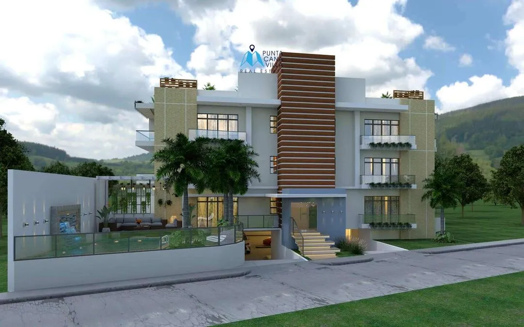For sale in Bavaro, two-bedroom apartment in Punta Cana