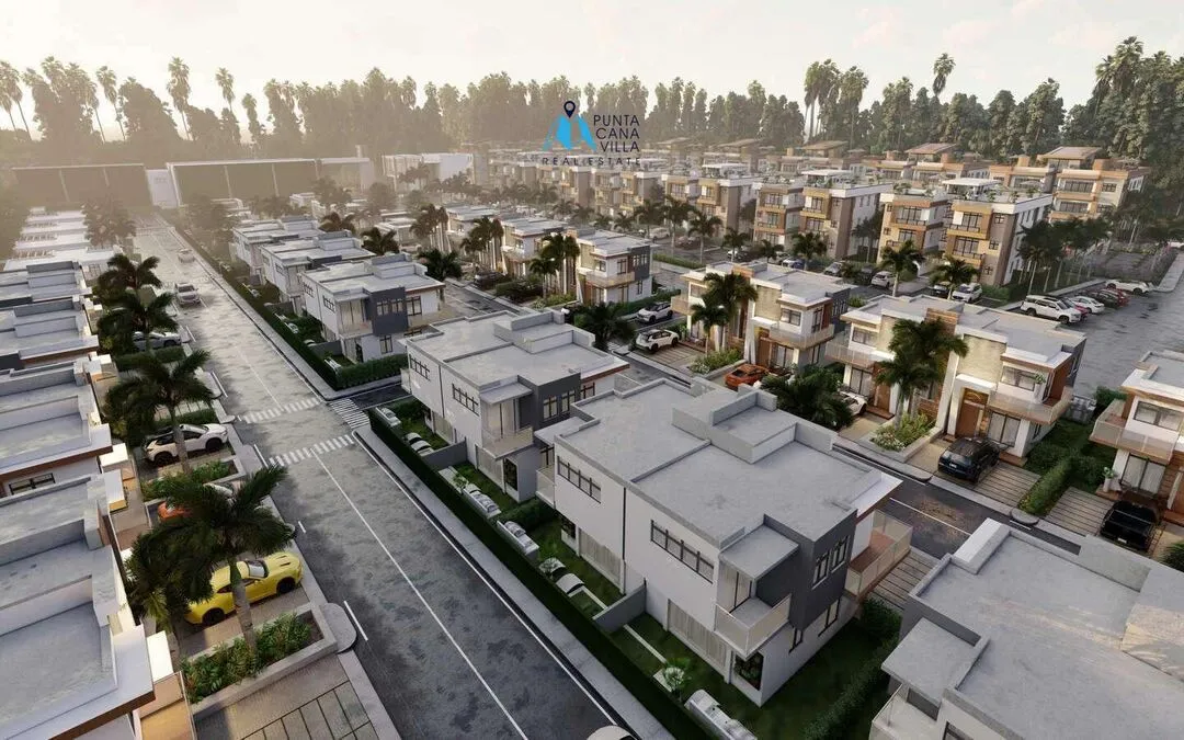 À vendre à Punta Cana, maison de ville de deux chambres à Bavaro