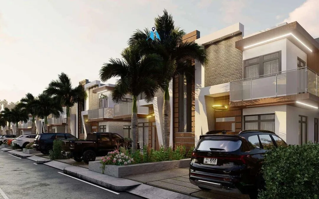 À vendre à Punta Cana, maison de ville de deux chambres à Bavaro