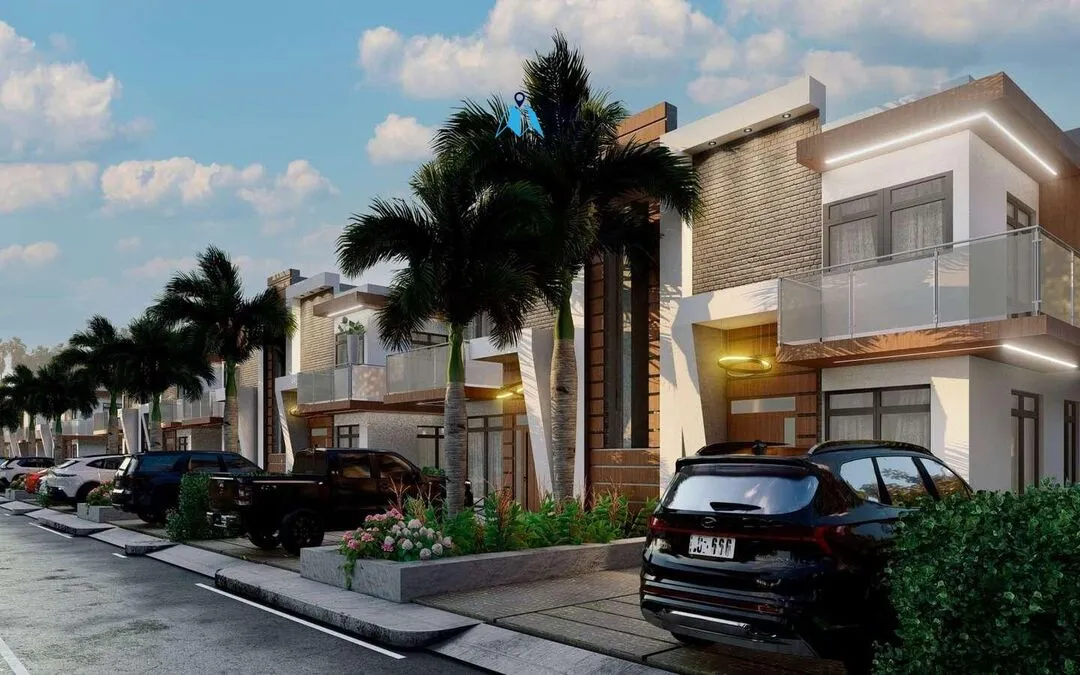 For sale in Punta Cana, two-bedroom townhouse in Bavaro