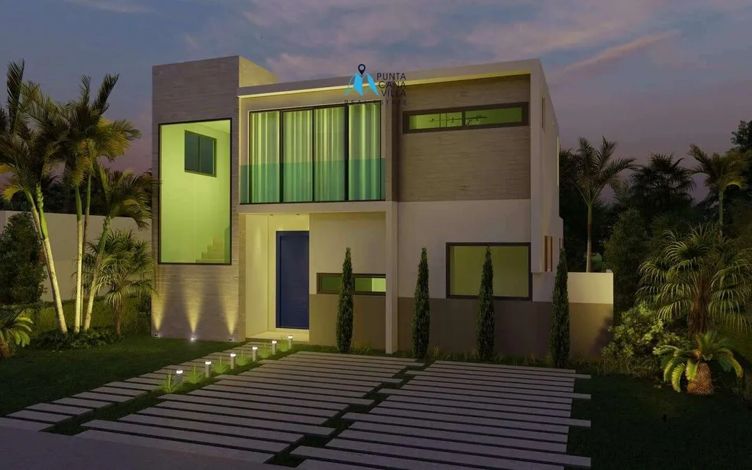 For sale in Punta Cana, three-bedroom villa in Vista Cana