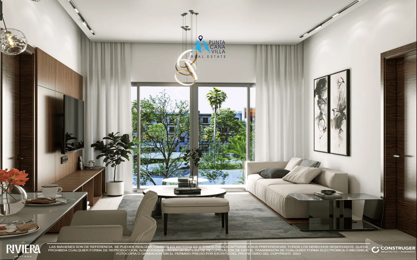 For sale in Vista Cana, two bedroom condo in Bavaro, Punta Cana, Riviera Costena ()