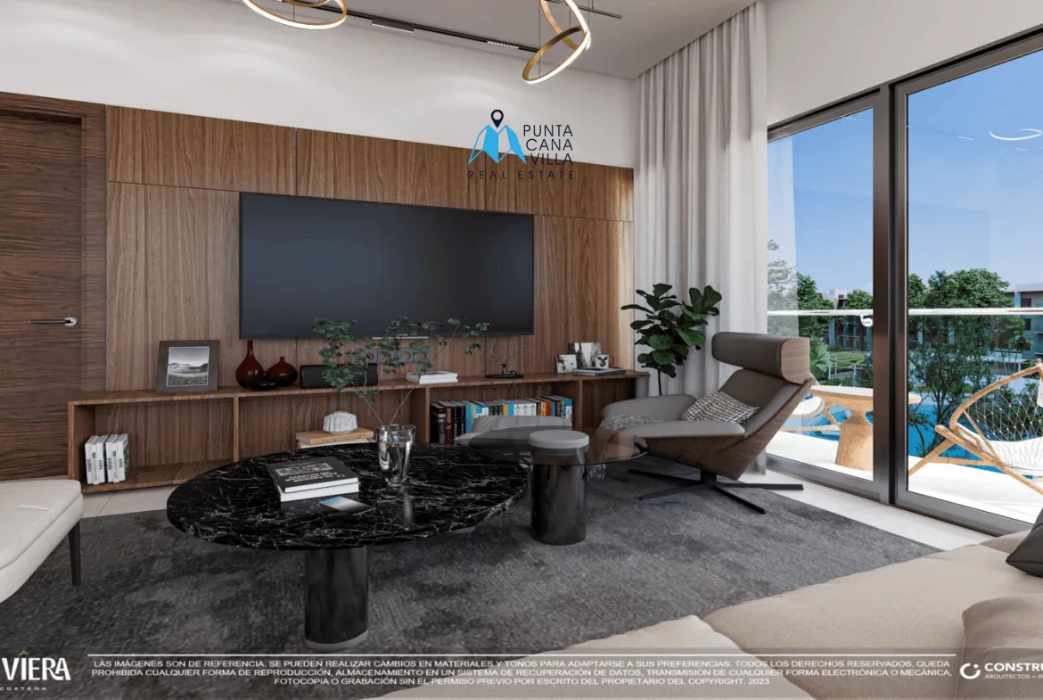For sale in Vista Cana, two bedroom condo in Bavaro, Punta Cana, Riviera Costena ()