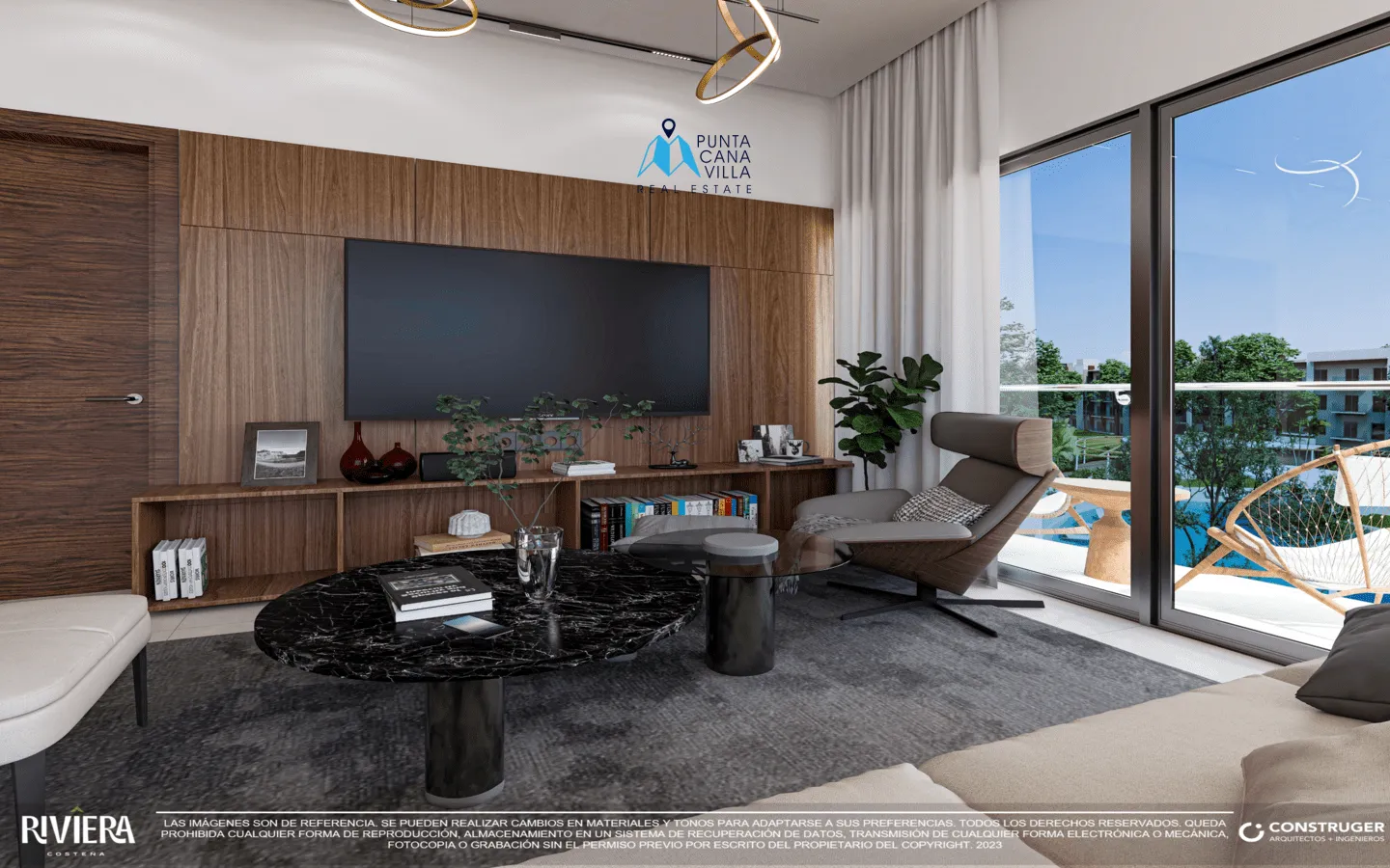 For sale in Vista Cana, two bedroom condo in Bavaro, Punta Cana, Riviera Costena ()
