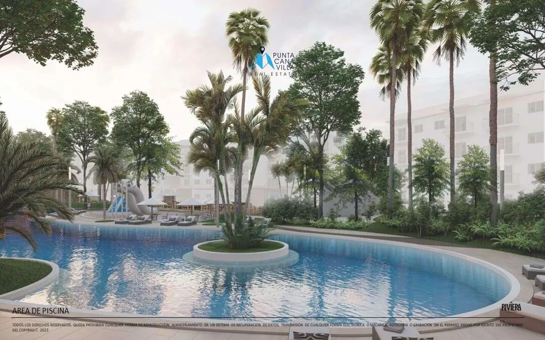 For sale in Vista Cana, two bedroom condo in Bavaro, Punta Cana, Riviera Costena ()