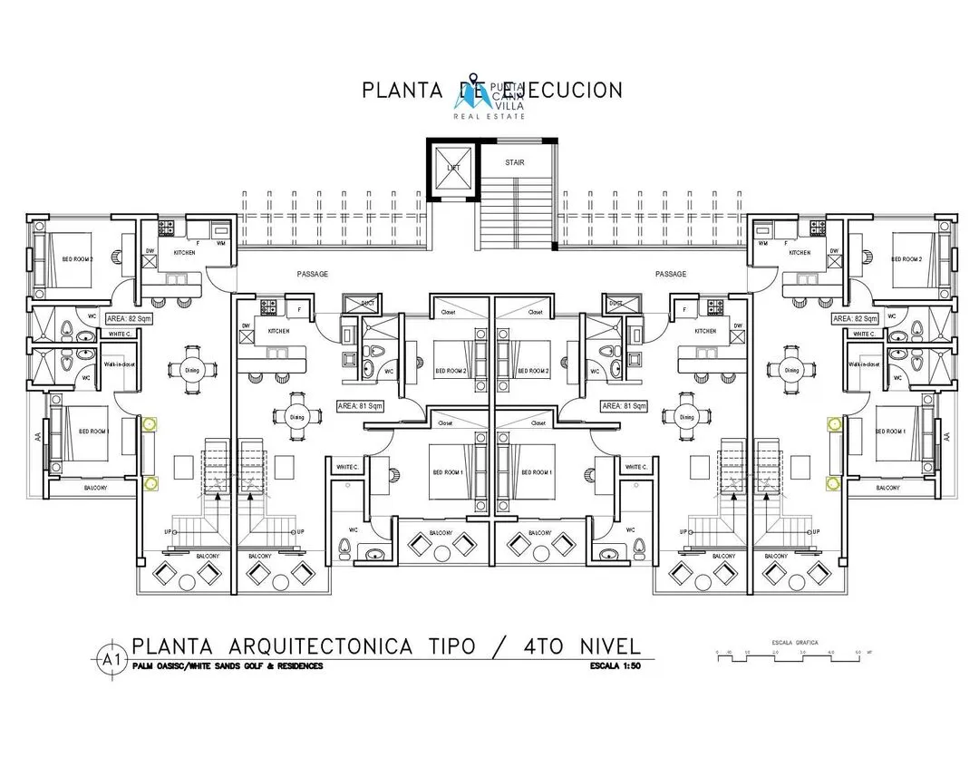 Palm Oasis penthouse plan