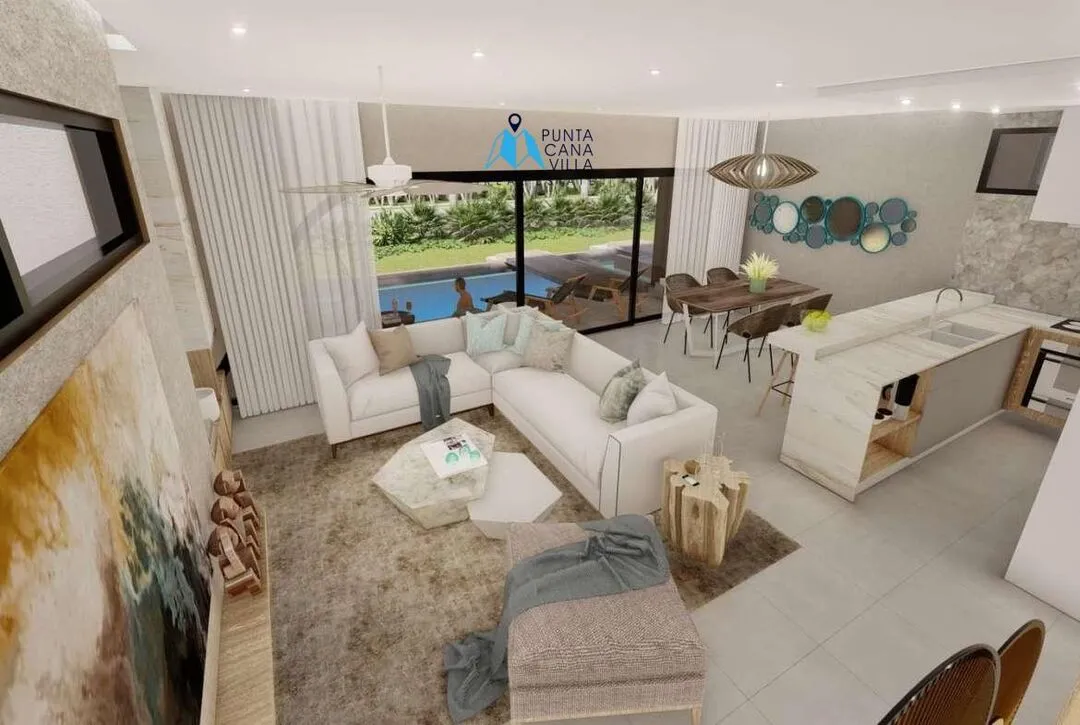 Cap Cana condos for sale in Las Iguanas one bedroom condo with green and shady areas ()