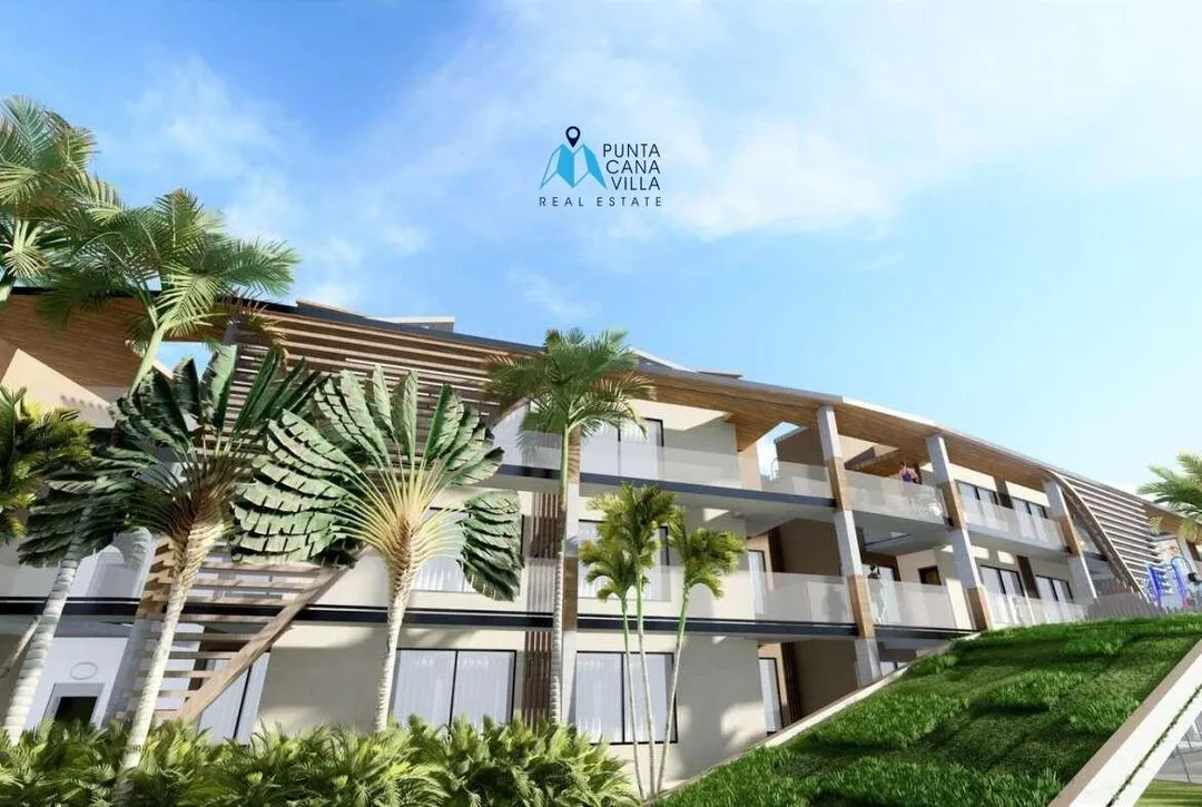 Cap Cana condos for sale in Las Iguanas one bedroom condo with green and shady areas ()