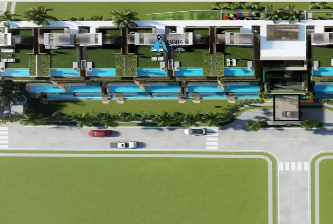 Cap Cana condos for sale in Las Iguanas one bedroom condo with green and shady areas ()