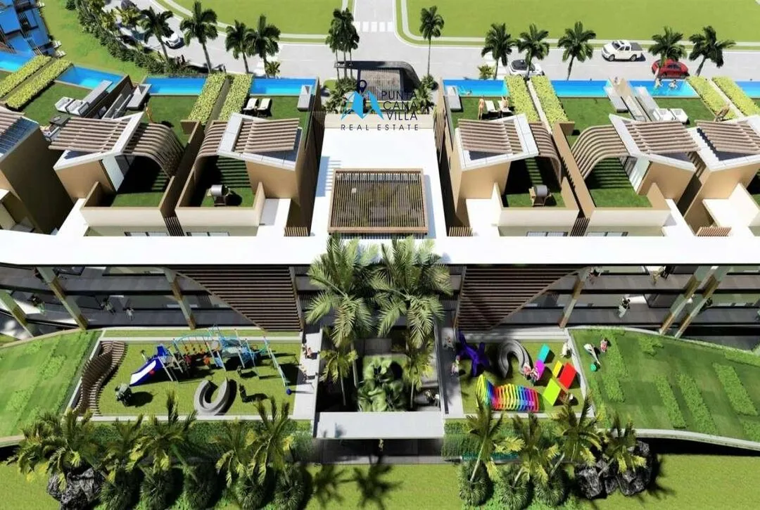 Cap Cana condos for sale in Las Iguanas one bedroom condo with green and shady areas ()