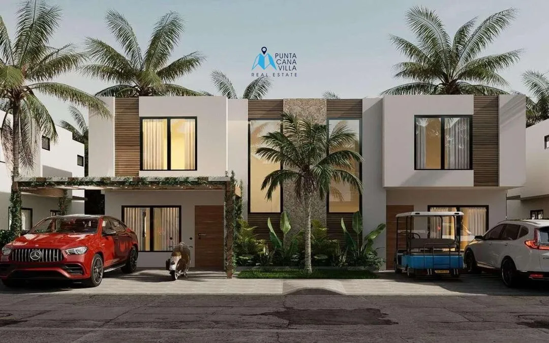 Caleana Residences 2BR Punta Cana Townhouse — Pool & Gazebo