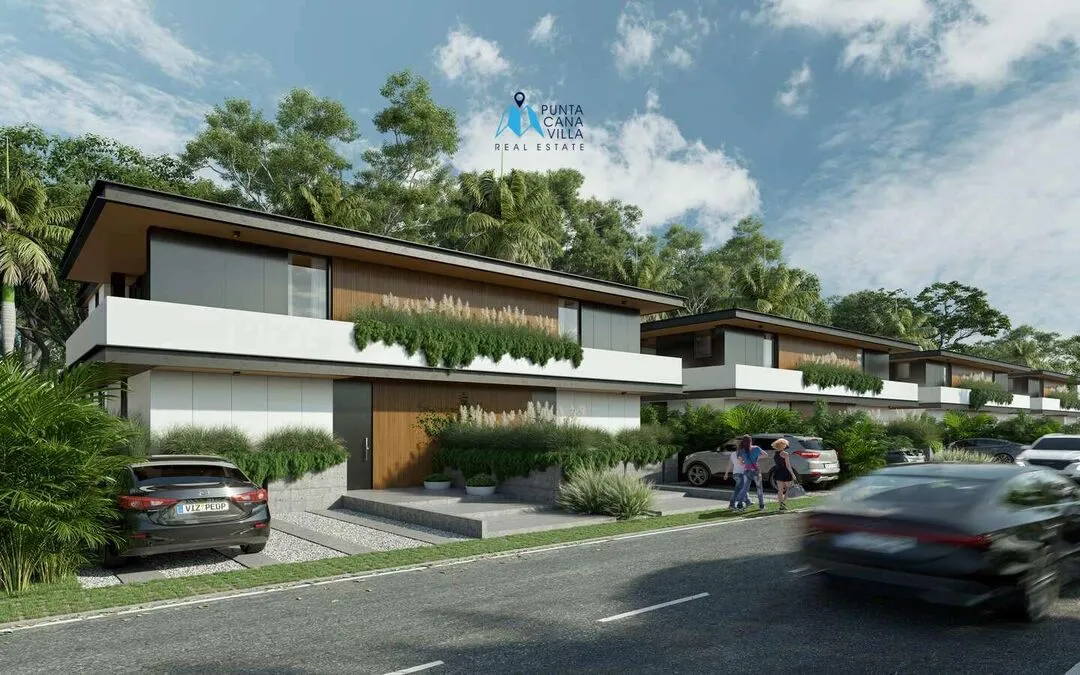 Palmas III at Vista Cana: Luxury three-bedroom duplex house in Punta Cana gated community