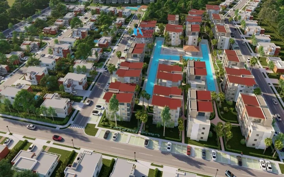 Condos à vendre à Punta Cana, condo de deux chambres à coucher à Velero, communauté fermée