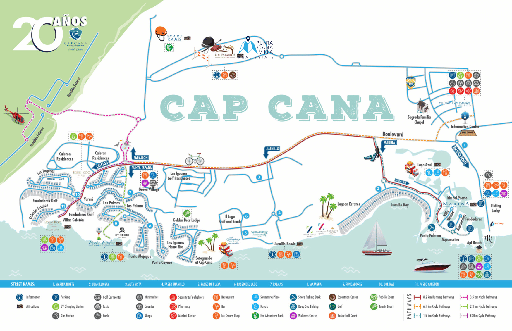 A Beginner's Guide to Cap Cana Real Estate Investing 7 % A Beginner's Guide to Cap Cana Real Estate Investing 7 7 %count(title) Cap Cana Map location of services and amenities.