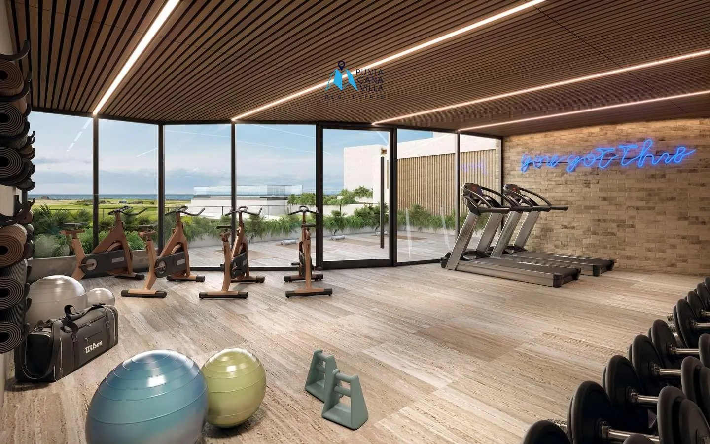 Las Iguanas Golf, Cap Cana, Appartement de trois chambres à vendre avec accès à la plage