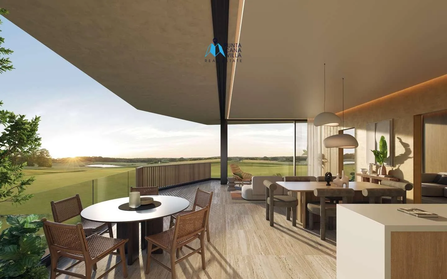Las Iguanas Golf, Cap Cana, Appartement de trois chambres à vendre avec accès à la plage