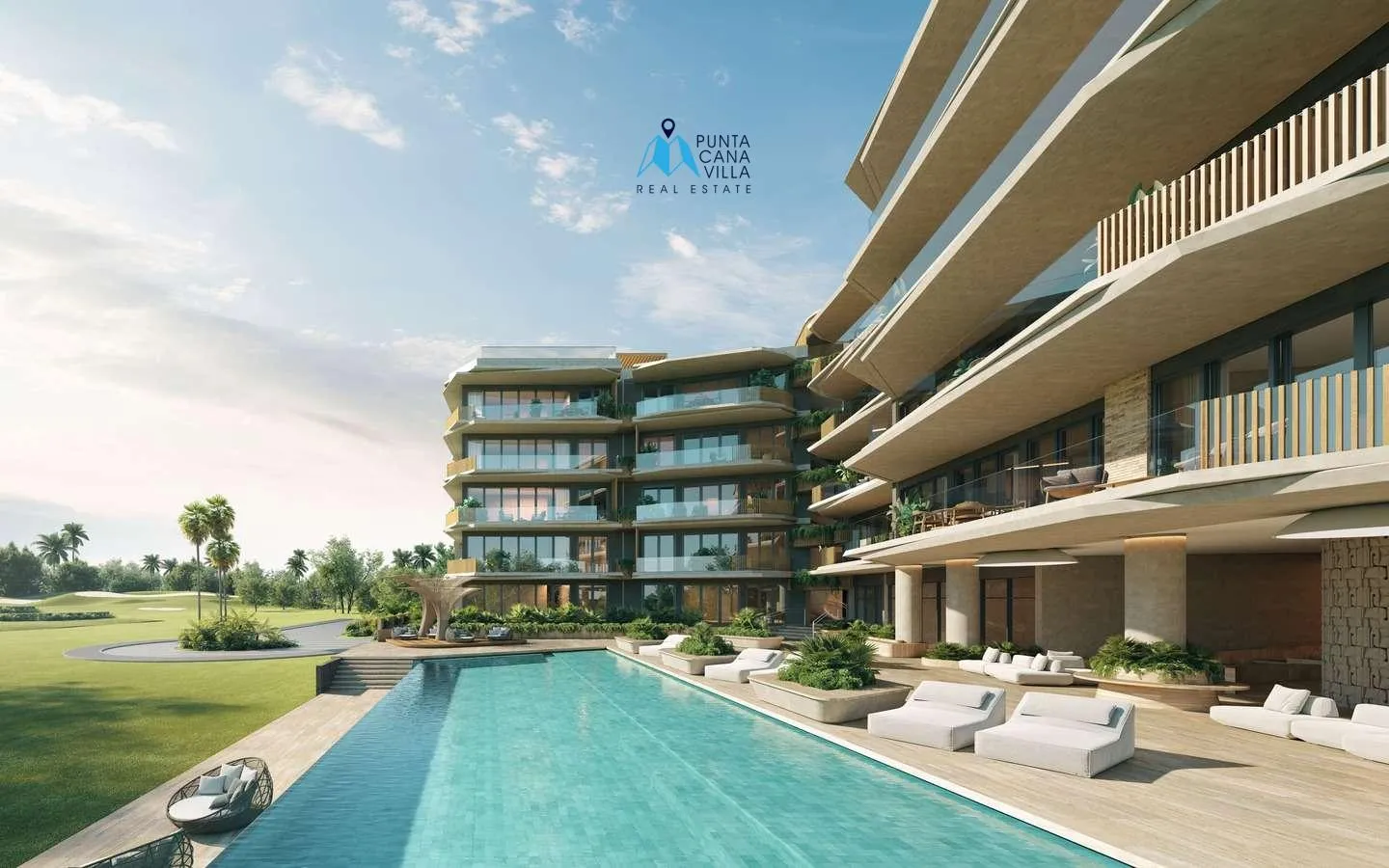 Las Iguanas Golf, Cap Cana, Three-Bedroom Apartment for Sale with Beach Access