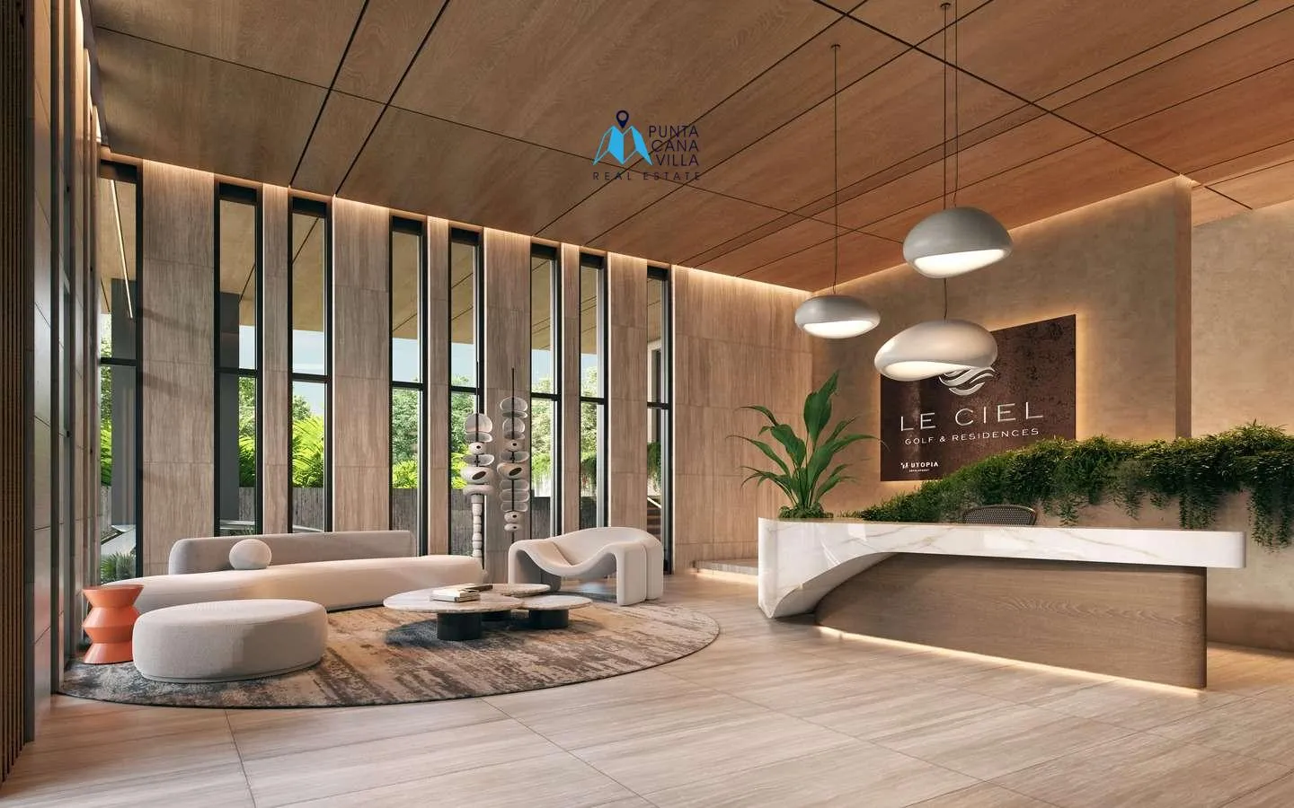Las Iguanas Golf, Cap Cana, Appartement de trois chambres à vendre avec accès à la plage