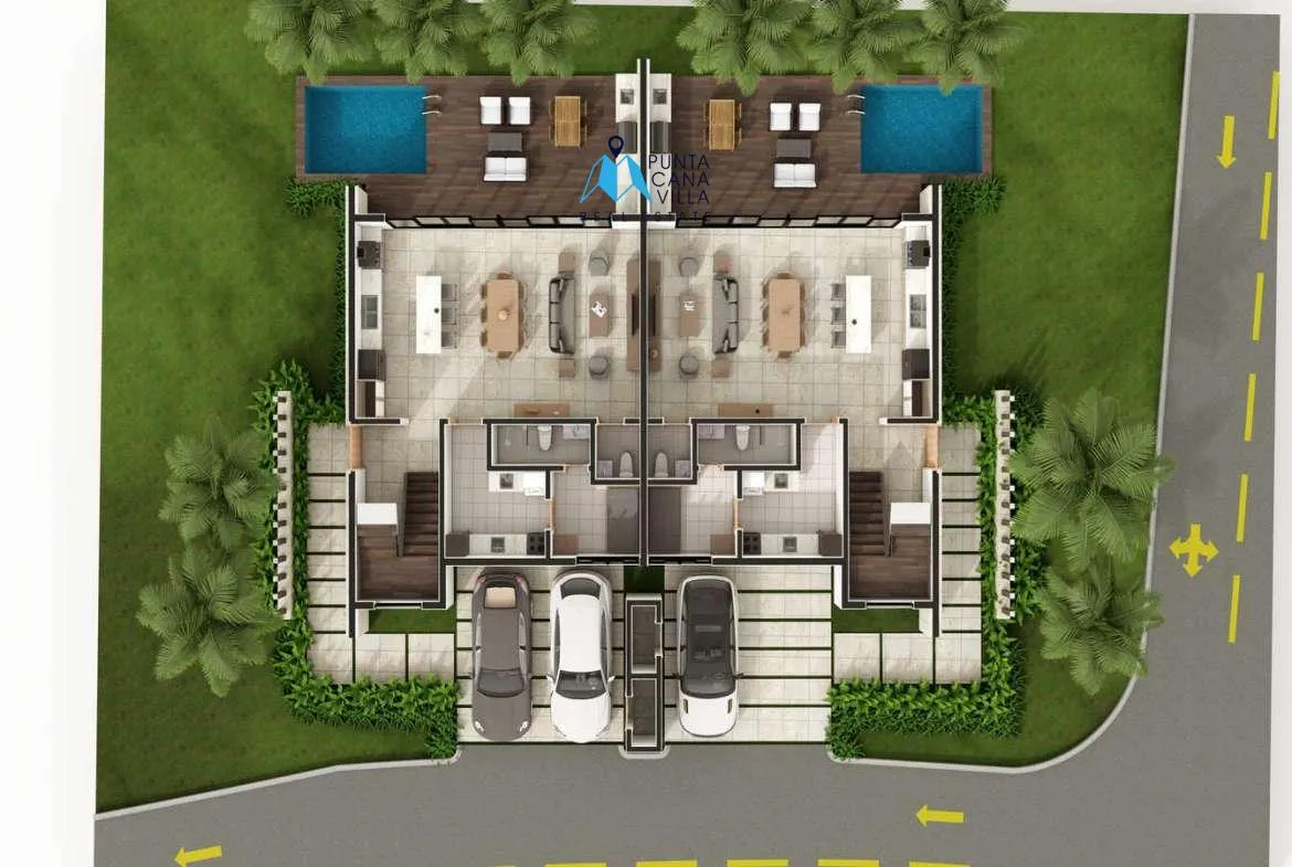 ID , Cap Cana villas for sale in Las Iguanas Golf Residences, Three bedroom villa on the eastern shores of DR ()