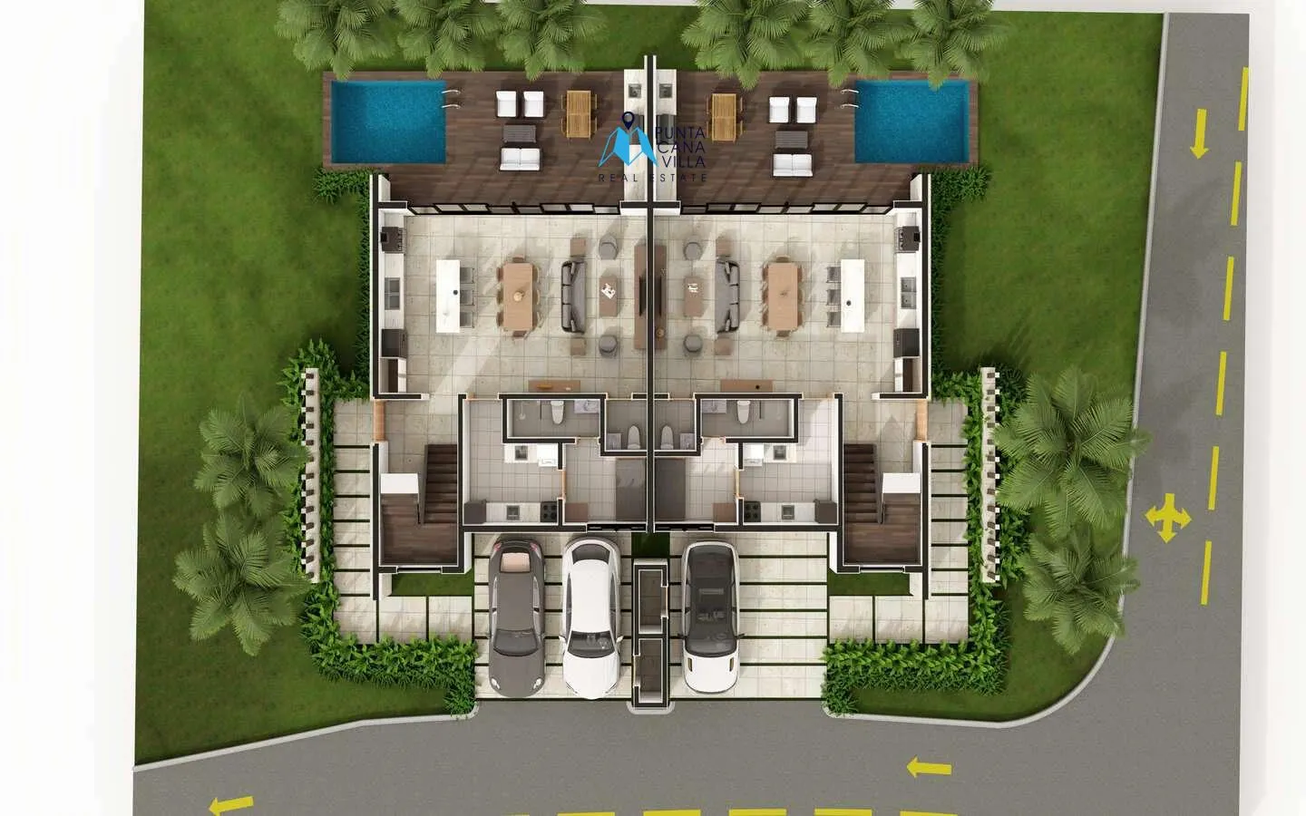 ID , Cap Cana villas for sale in Las Iguanas Golf Residences, Three bedroom villa on the eastern shores of DR ()