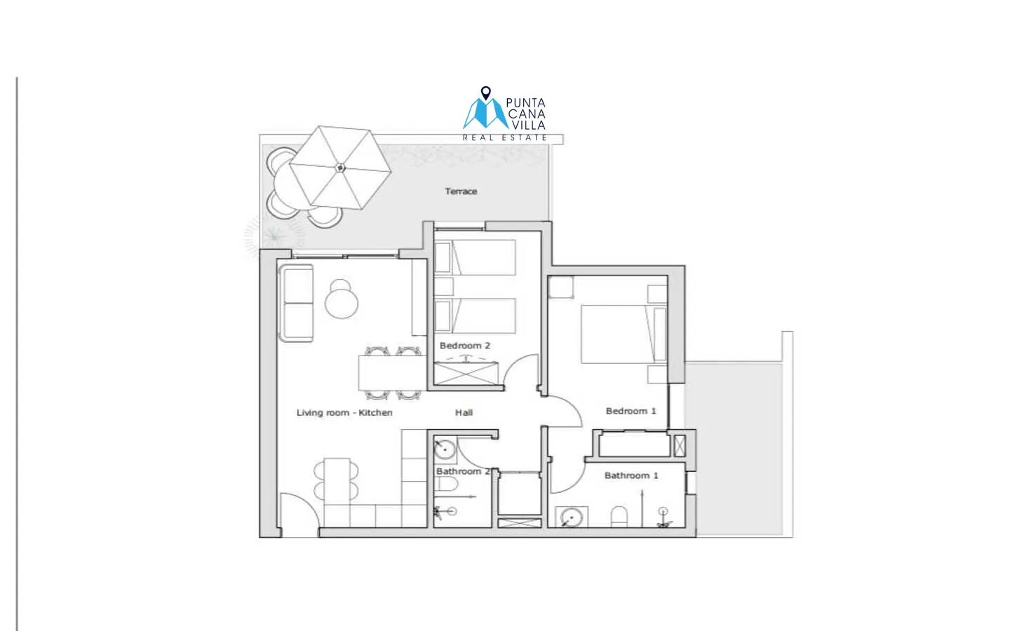 Veron, Punta Cana condos for sale in Ville Larimar, two bedroom ()