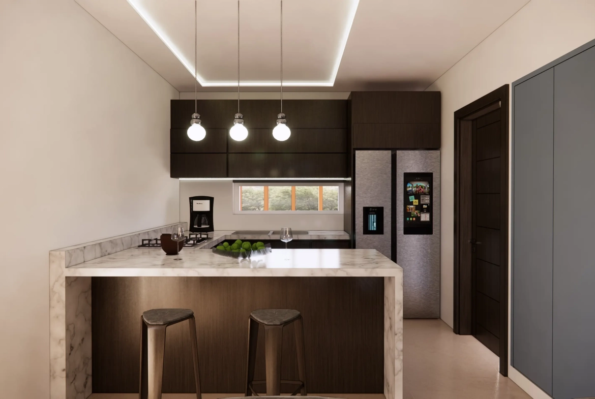 ID , Elegant Two Bedroom Villa For Sale In Paraiso Del Rey, Veron, Punta Cana With Green Areas ()