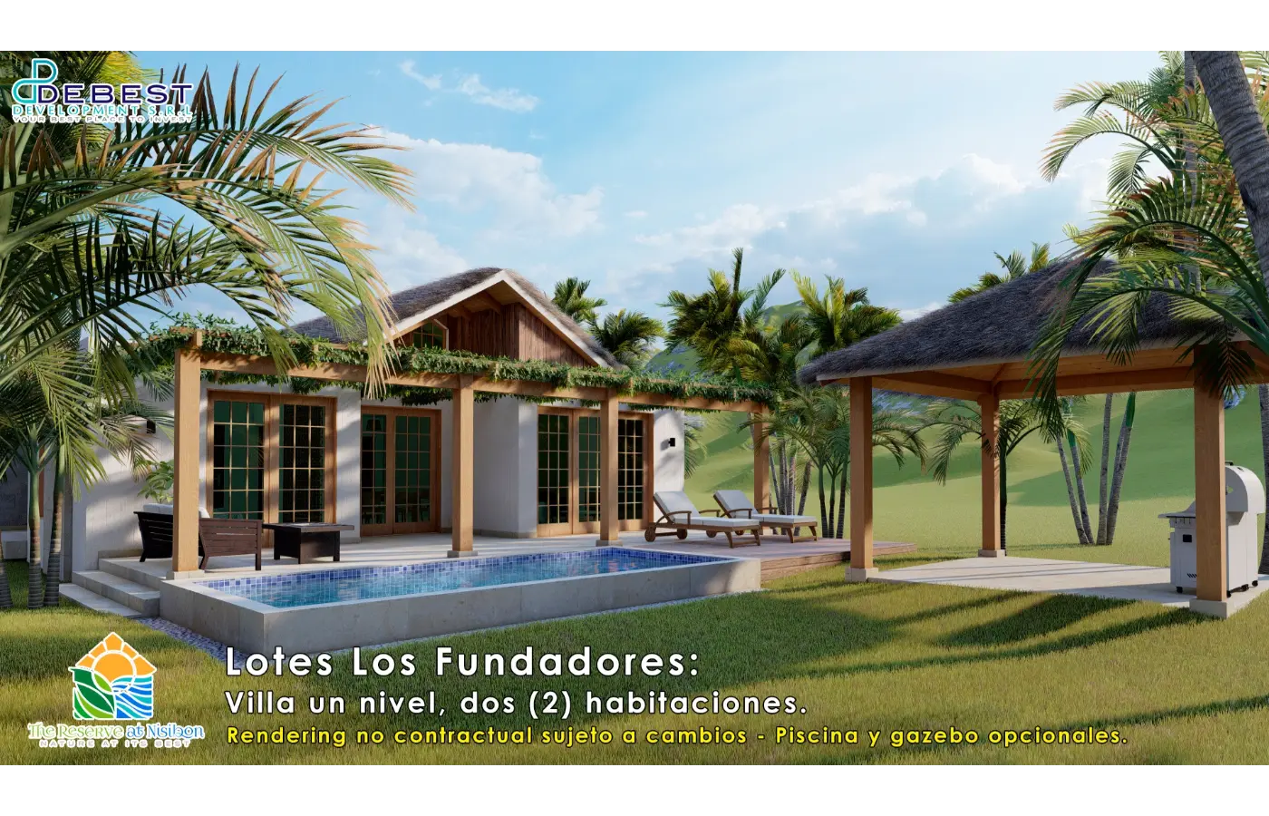 Cana Brava, Two Bedroom Villa For Sale In The Reserve at Nisibon, Punta Cana