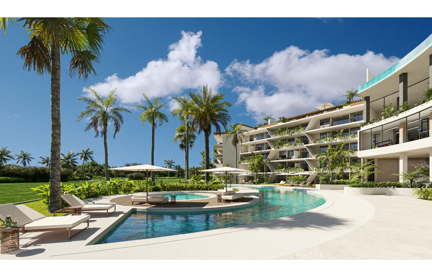 Coral Lake Resort. Two-Bedroom Penthouse For Sale In Punta Cana with terrace