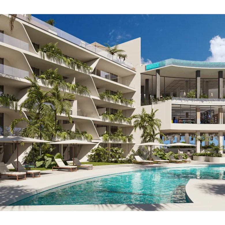 ID , Coral Lake Resort, One Bedroom Apartment For Sale In Cap Cana with Sports Areas ()